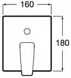 Смеситель Roca Thesis 5A0B50C00 для ванны с душем с внутренней частью фото 2