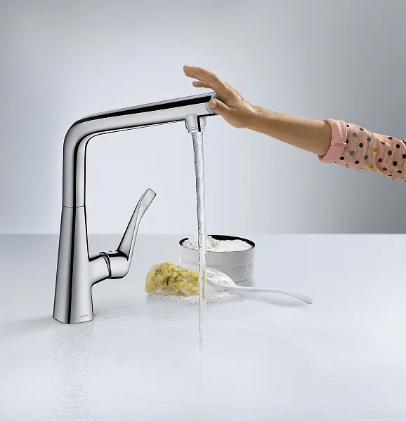 Смеситель Hansgrohe Metris Select M71 14847000 для кухонной мойки фото 4