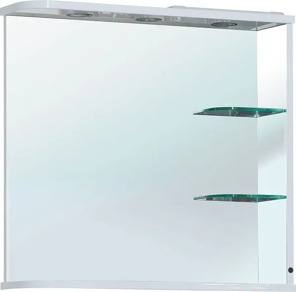 Зеркало Bellezza Рио 70 R белое фото 1