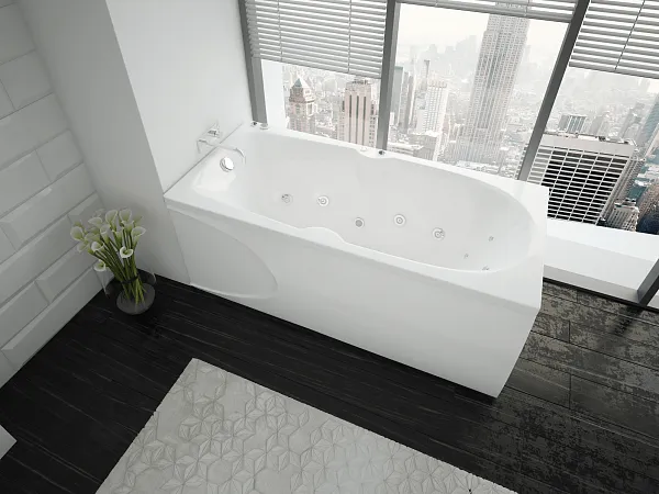 Акриловая ванна Aquatek Европа 180x80 EVR180-0000041 слив слева вклеенный каркас фото 4