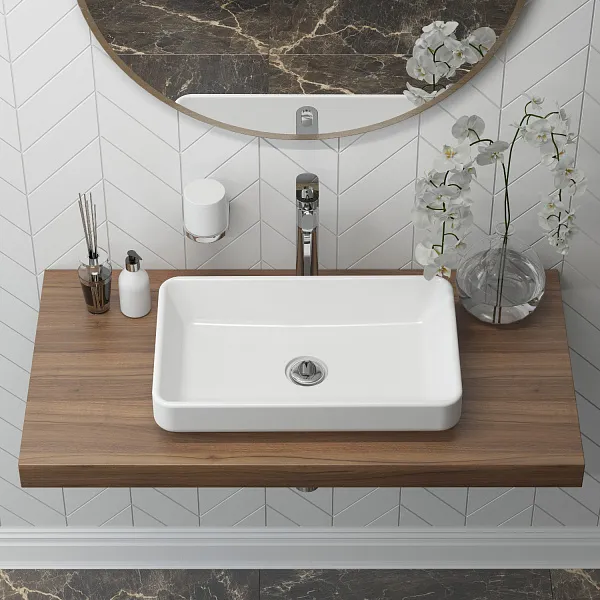 Раковина Lavinia Boho Bathroom Sink Slim 55 см 33311004 фото 5