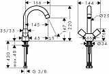 Смеситель Hansgrohe Logis 71221000 для раковины фото 4