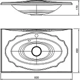Мебельная раковина Florentina Гармония 80 10.030.00800.001 фото 2