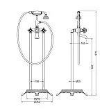 Смеситель для ванны с душем TIMO Nelson 1900/03Y-CR фото 2