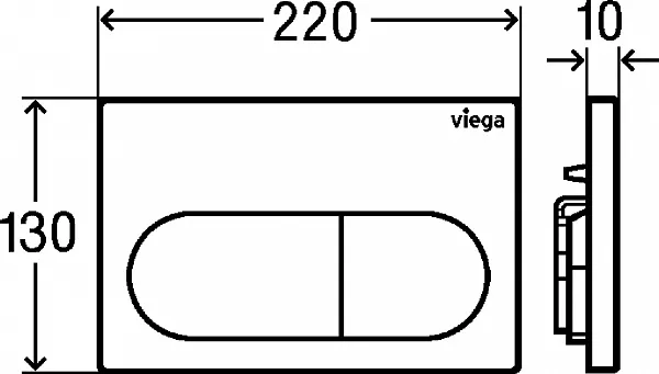 Смывная клавиша для унитазов Viega Visign for Life 6 773762 фото 3