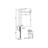 Смеситель для раковины PAINI Arena 92CR211LLBLFTSSRKM фото 4