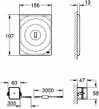 Смывная клавиша для унитазов Grohe Tectron Surf 38699001 фото 2