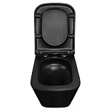 Унитаз Azario Teramo AZ-0052-UQ3MB подвесной безободковый с сиденьем микролифт фото 6