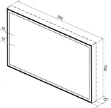 Зеркало Wellsee 7 Rays' Spectrum 90x70 см 172201330 c фронтальной подсветкой фото 9