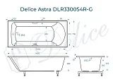 Ванна из искусственного камня Delice Astra DLR330054R-G фото 1