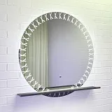 Зеркало Comforty Арзамас 80x80 00-00014152CF с подсветкой с полочкой фото 1