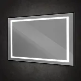 Зеркало BelBagno Kraft 140x80 SPC-KRAFT-1400-800-SENS-NERO с подсветкой фото 4