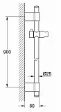 Душевая штанга Grohe Power&Soul 27785000 900 мм фото 2