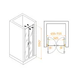 Душевая дверь RGW Passage 060810407-16 фото 4