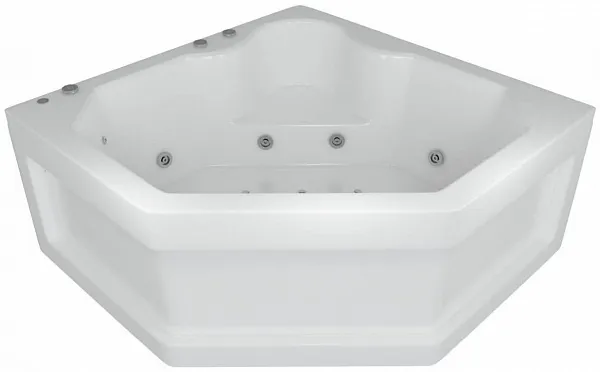 Акриловая ванна Aquatek Лира 150x150 LIR150-0000032 вклеенный каркас фото 3