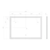 Зеркало Vigo Geometry Comfort 70x100 4640027149540 с подсветкой фото 7