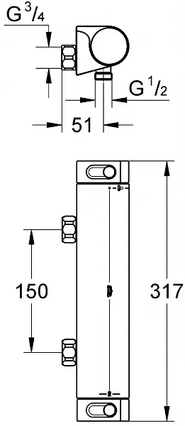 Термостат Grohe Grohtherm 2000 34170001 для душа фото 2