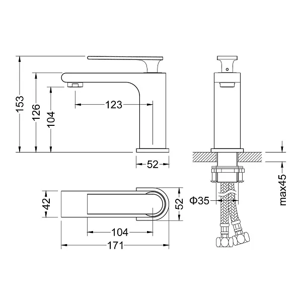Смеситель для раковины TIMO Anni 2761/03F фото 2