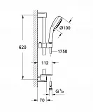 Душевой гарнитур Grohe Tempesta Cosmopolitan 27577002 фото 2