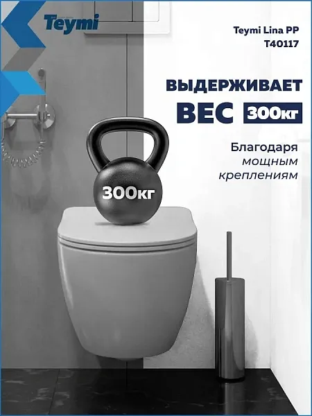 Унитаз подвесной Teymi Milana W01828 подвесной безободковый с микролифтом фото 3