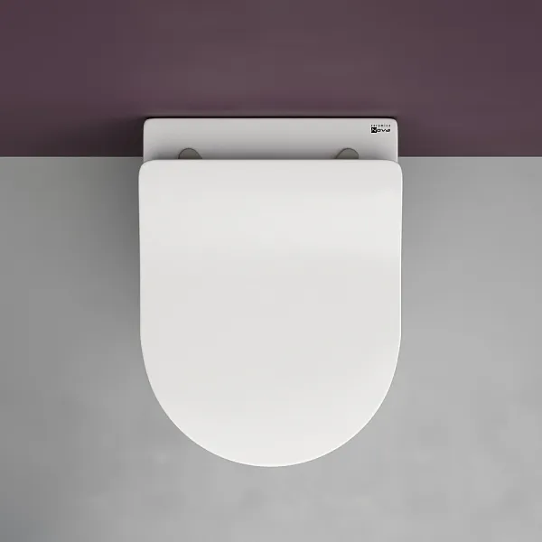 Унитаз Ceramica Nova Play CN3001 подвесной безободковый с микролифтом фото 4