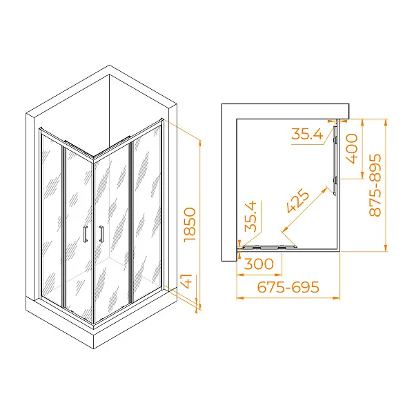 Душевой уголок RGW Passage 020814679-11 фото 5