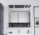 Зеркало Бриклаер Чили 90x89 4627125415180 с полочкой и подсветкой фото 1