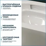 Унитаз подвесной Teymi Paula Vortex W00087 подвесной безободковый с микролифтом фото 10