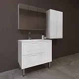 Тумба с раковиной Style Line Альба 90 подвесная или напольная левая фото 11