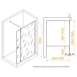 Душевая перегородка RGW Walk In 351005403-16 фото 5