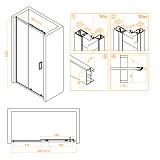 Душевая дверь RGW Classic 32091410-14 фото 4