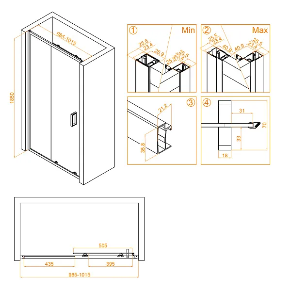 Душевая дверь RGW Classic 32091410-14 фото 4