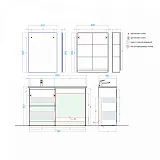 Тумба под раковину Alavann Soft Silver 60 см ALV0194002 фото 3