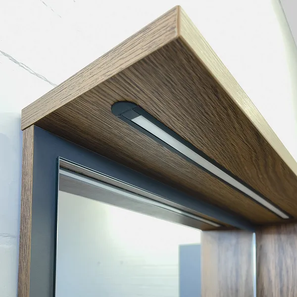 Зеркало Comforty Кемер 75x80 00-00014147CF правая с подсветкой с полочкой фото 7