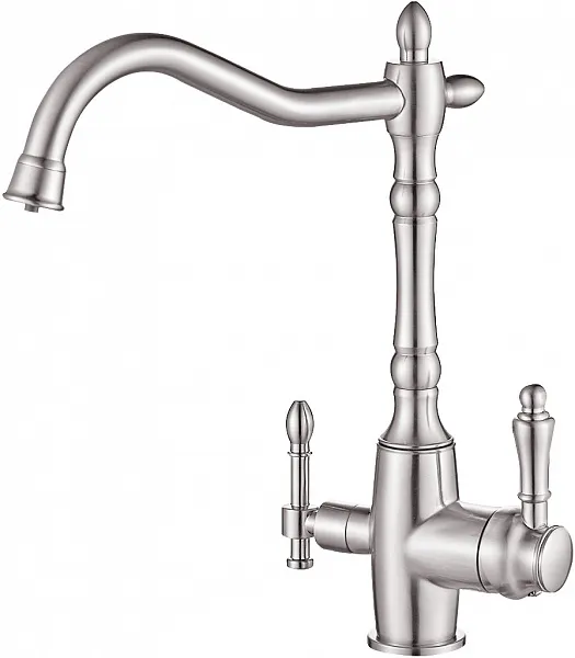 Смеситель Steel Hammer SH 812 SATIN для кухонной мойки фото 1