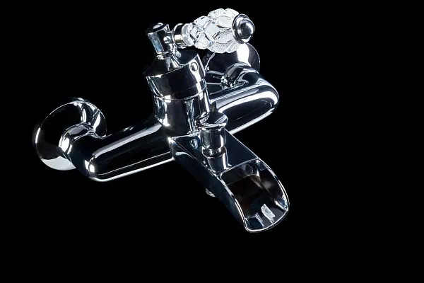 Смеситель Boheme Vogue Crystal 223-CRST для ванны с душем фото 2