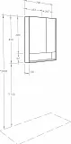 Зеркало-шкаф Акватон Сканди 70x85 см 1A252202SDB20 фото 4