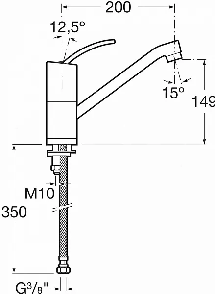 Смеситель Roca Moai 5A8146C00 для кухонной мойки фото 4