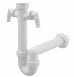 Сифон AlcaPlast A82-DN40 для кухонной мойки фото 1