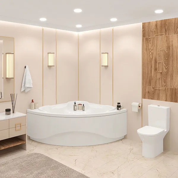 Унитаз-компакт Lavinia Boho Elegant 3308002R напольный безободковый с микролифтом фото 4