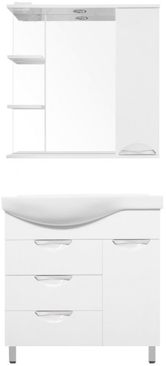 Мебель для ванной Style Line Жасмин 80 напольная правая