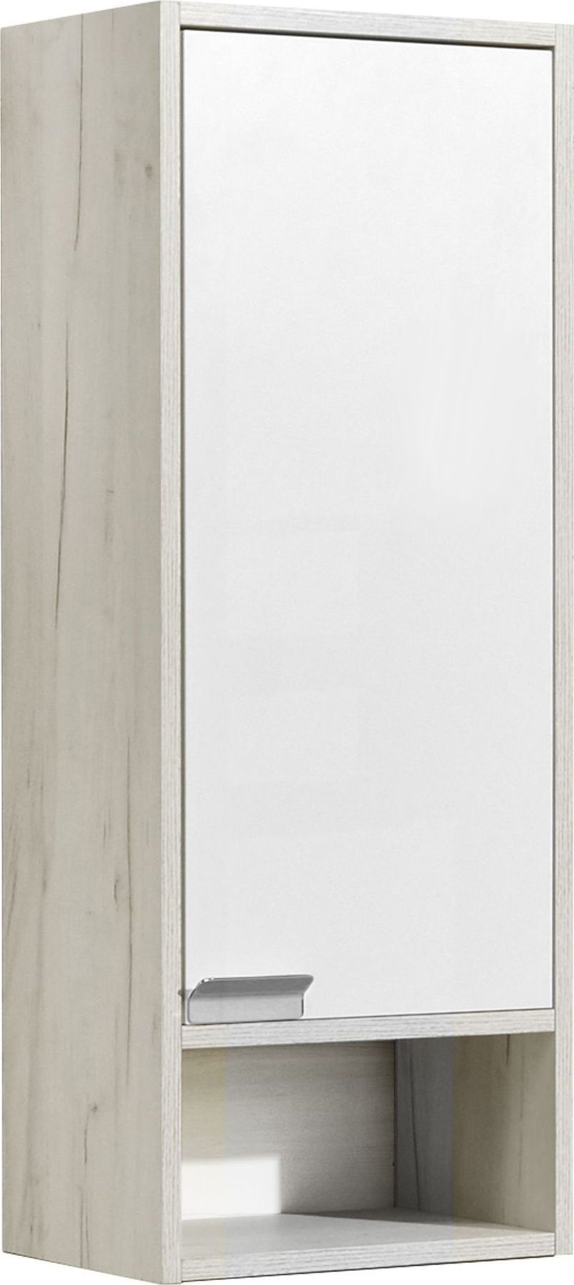 Шкаф-пенал Акватон Флай 35x91 см белый / светлое дерево 1A237903FAX1R правый