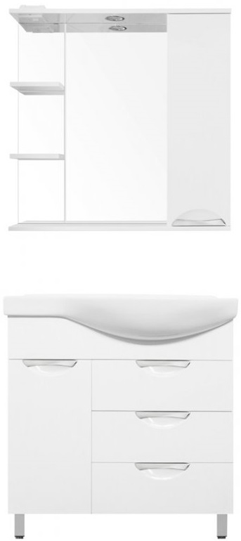 Мебель для ванной Style Line Жасмин 80 напольная левая