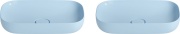Раковина Wellsee Croquis 60 см комплект из 2 шт 150307001 голубая