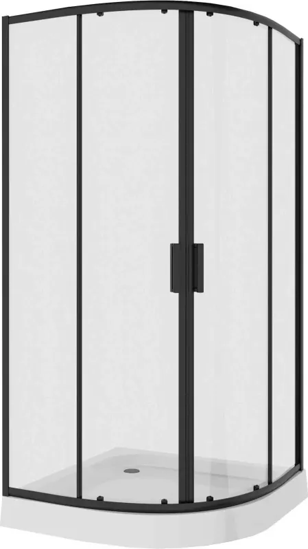 Душевой уголок Niagara Nova 80x195x80 68860811BLACK профиль черный стекло прозрачное