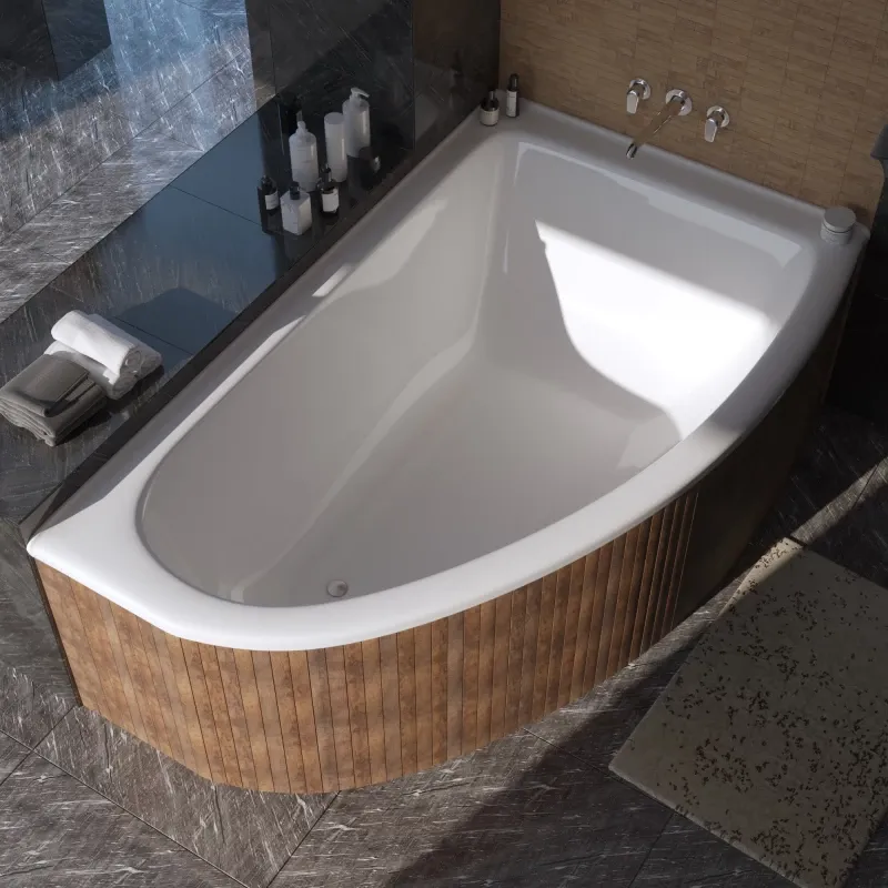 Ванна из литьевого мрамора Marmo Bagno Альба 170x110 MB-BR170-110 правая