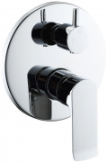 Смеситель BelBagno Disco DIS-BASM-CRM для ванны с душем с внутренней частью