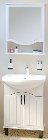 Мебель для ванной Runo Марсель 60 напольная правая