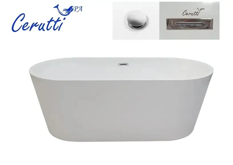 Акриловая ванна Ceruttispa RESIA 170x80 CT10304 со сливом-переливом