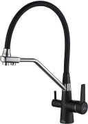 Смеситель Steel Hammer SH 903-6 BLACK CR для кухонной мойки